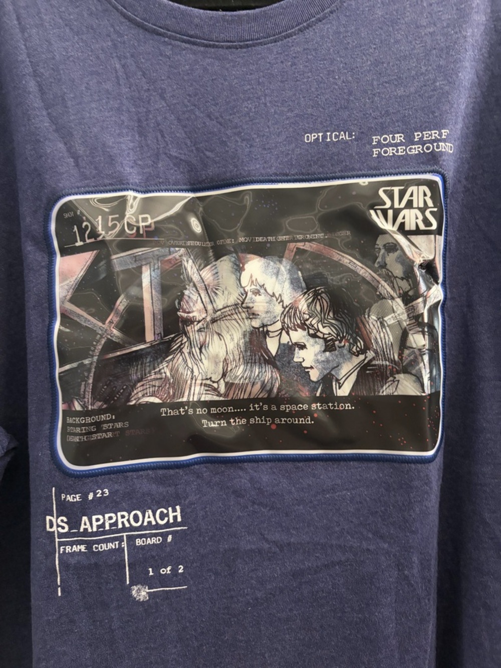 DISNEY STAR WARS Concept Artwork That's No Moon T-Shirt - Picture 5 of 12